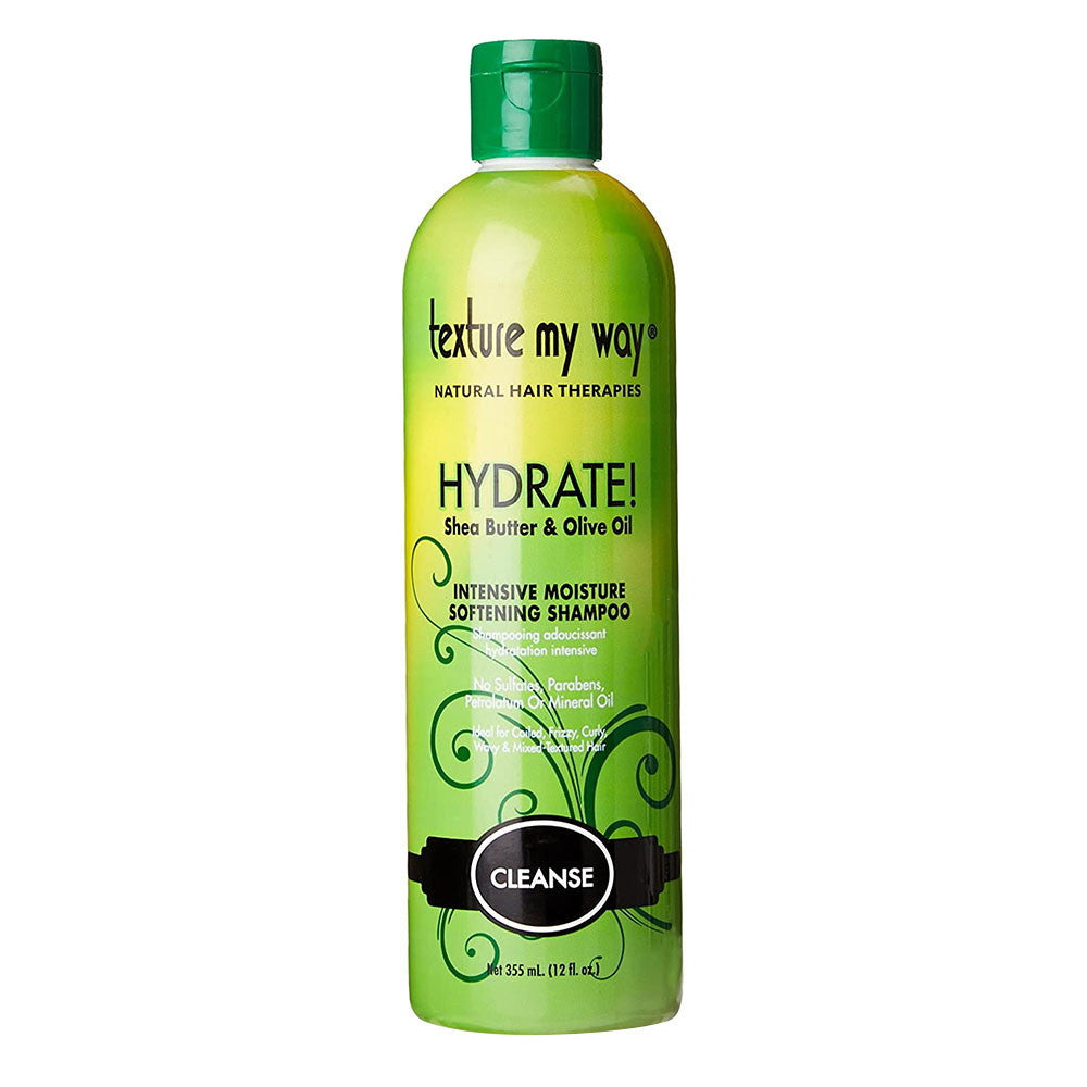 Texture My Way Hydrate Hair Moisturizing Shampoo with Shea Butter, 12 Oz